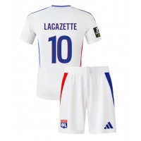 Olympique Lyonnais Alexandre Lacazette #10 Hemmatröja Barn 2024-25 Kortärmad (+ Korta byxor)